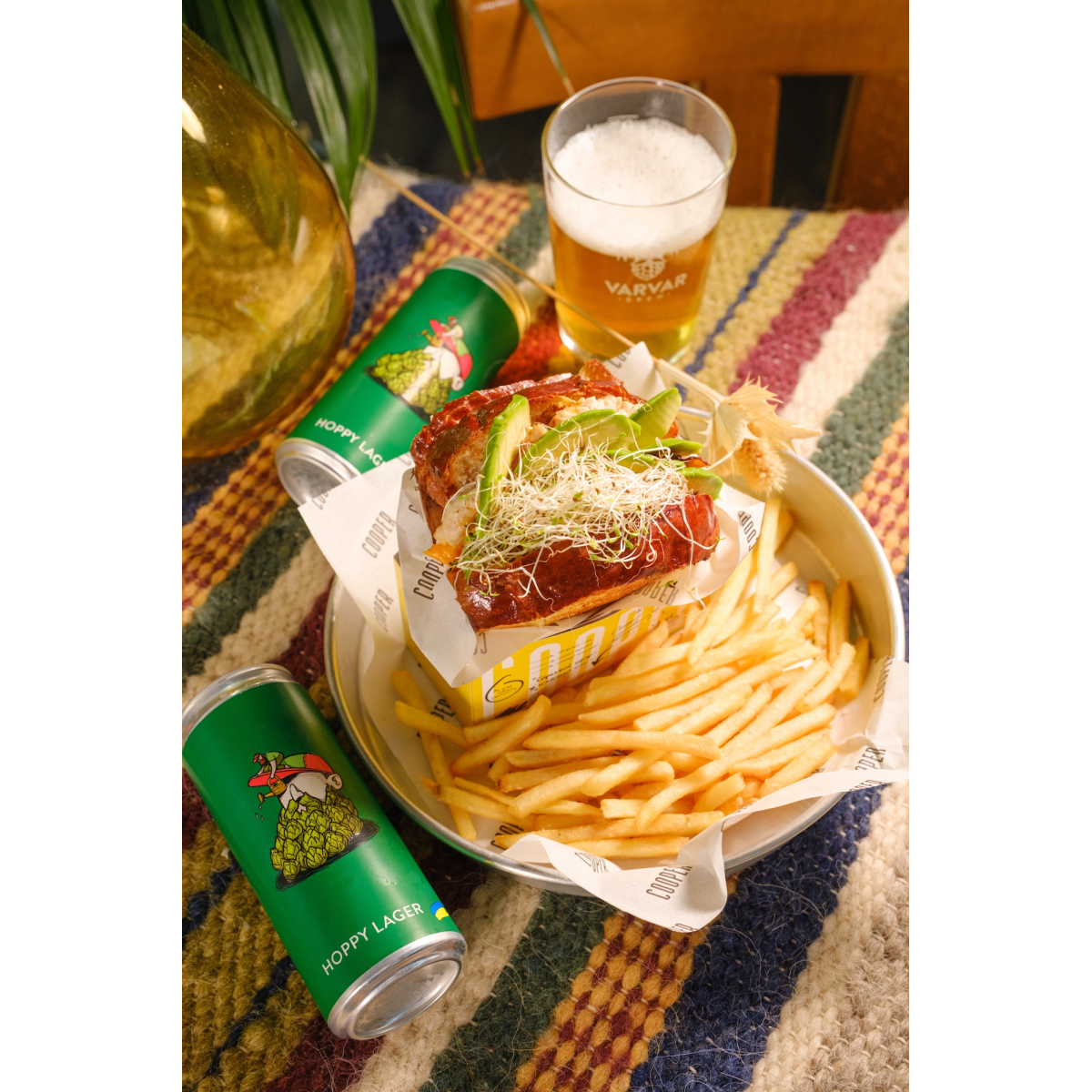 Пиво VARVAR HOPPY LAGER світле 5.6% 0.33л