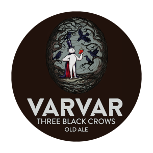 Пиво VARVAR THREE BLACK CROWS темне 7.7% 0.33л