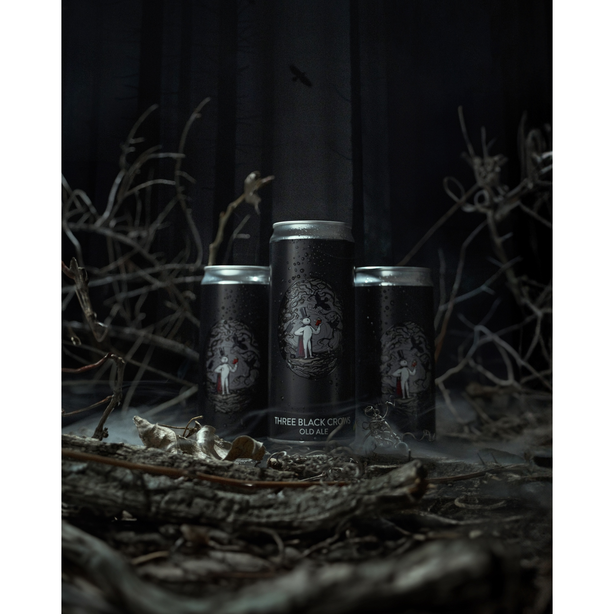 Пиво VARVAR THREE BLACK CROWS темне 7.7% 0.33л