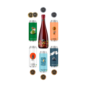 Beer VARVAR Trophy Set 5 cans*0.33l+1 bottle 0.375l
