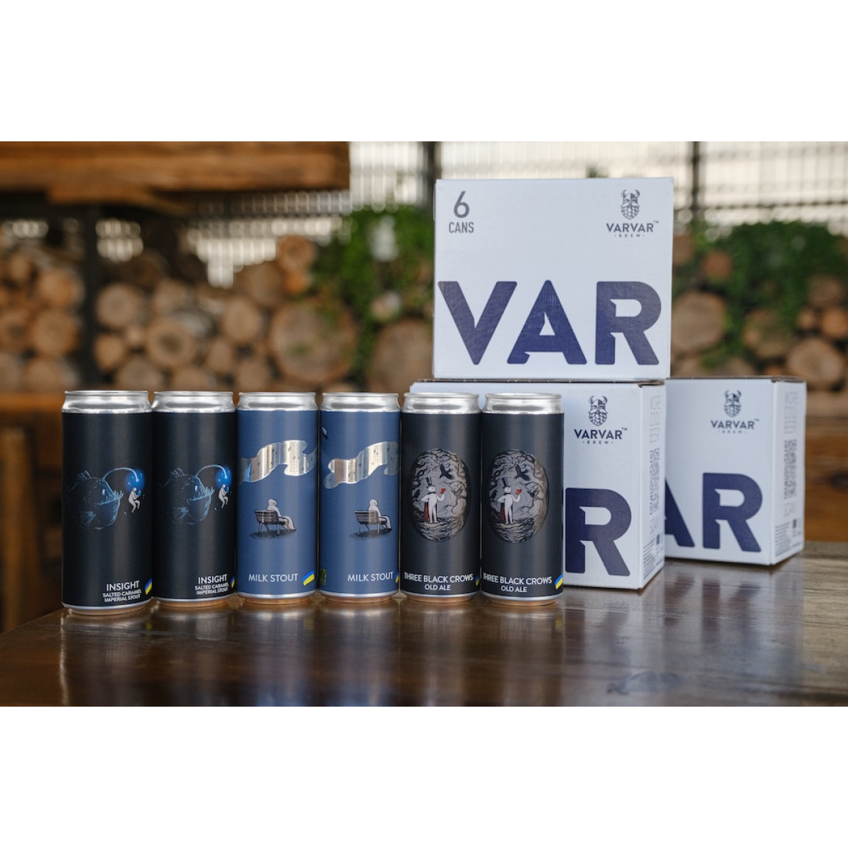 Пиво VARVAR 6-Pack Dark Side 6 банок*0.33л