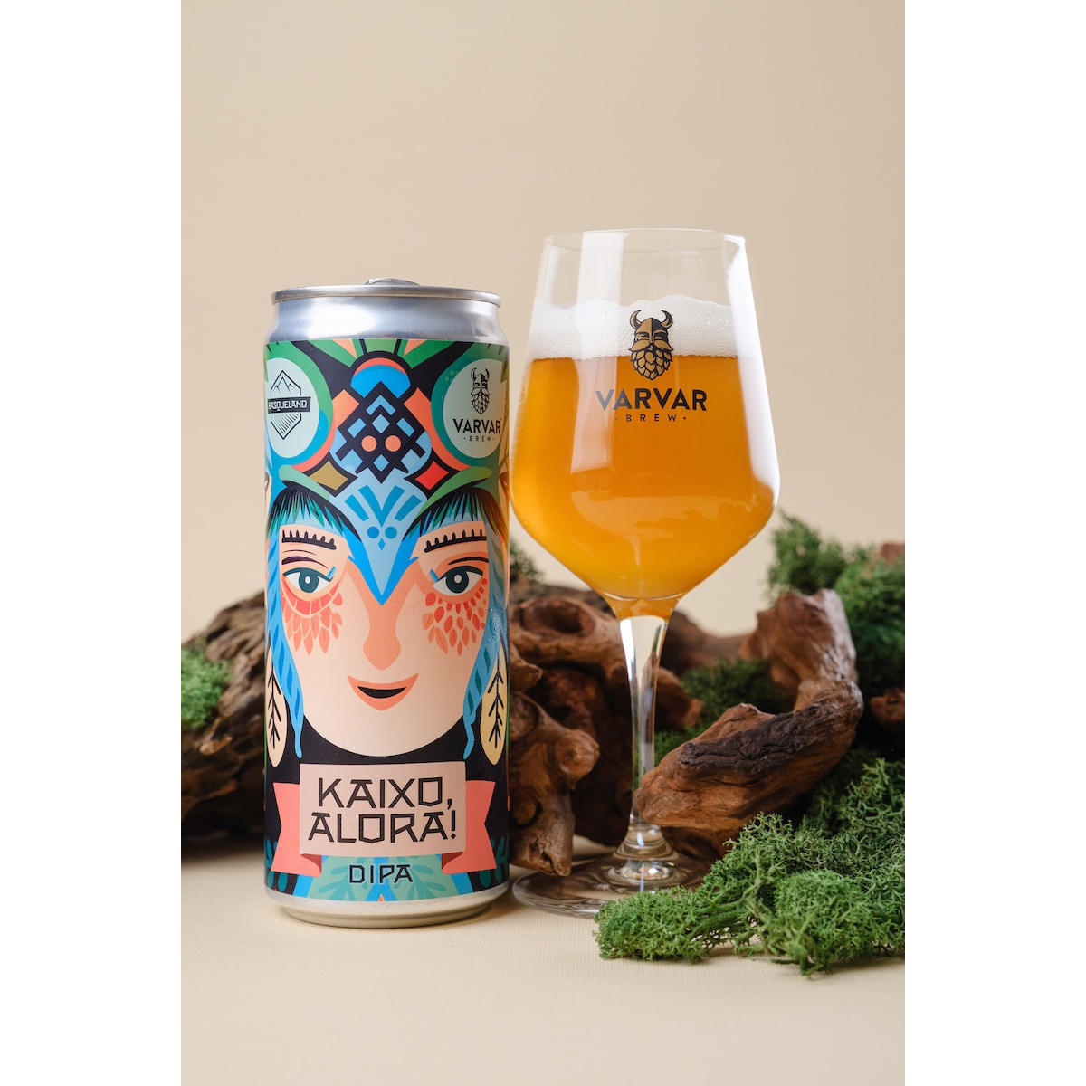 Пиво VARVAR KAIXO. ALORA! світле 8.0% 0.33л