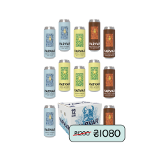 Пиво Varvar, Non-Alco Box 12 банок*0.33л